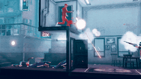 a video game scene with a sign that says " ox " on it