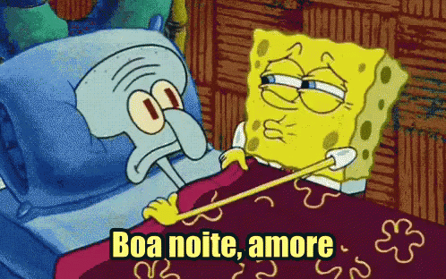 Bob Sponja / Boa Noite Amore / Boa Noite / Beijo GIF - Bob Sponge Good Night Boo Good Night GIFs