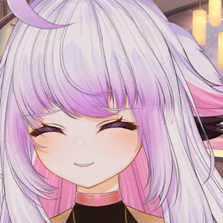 a close up of a girl with long white hair and pink highlights