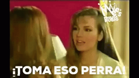 Paulina Rubio Slap GIF - Paulina Rubio Slap Thalia GIFs