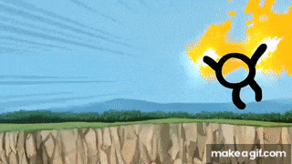 a make a gif.com website shows a red circle in the sky