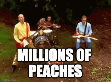 Peaches Millions Of Peaches GIF - Peaches Millions Of Peaches Presidents Of The United States GIFs