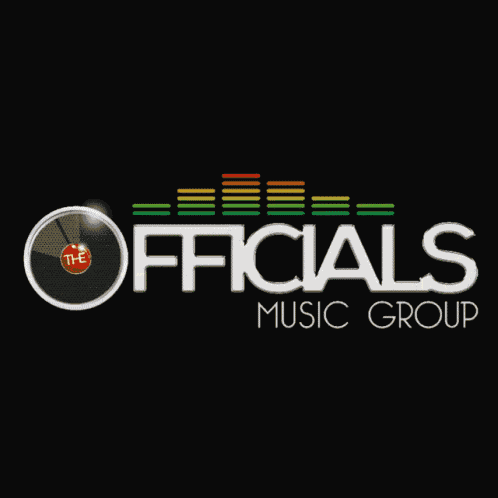 a logo for the officials music group is displayed