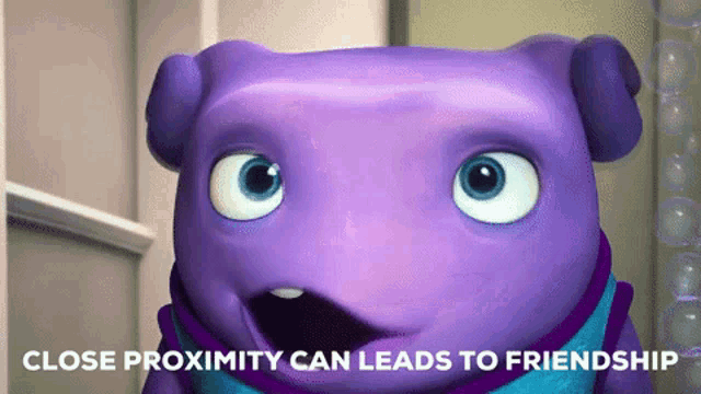 a close proximity can lead to friendship is shown on a cartoon