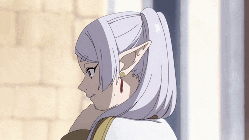 a drawing of a girl with a ponytail and earrings