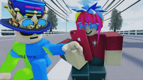 a roblox character wearing a blue and green shirt with the word tech on the front
