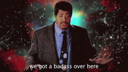 Badass Over Here Space GIF - Badass Over Here Space Stars GIFs