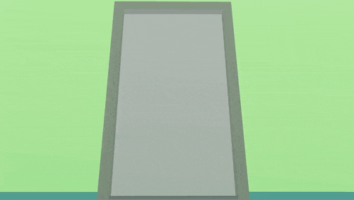 a cartoon character is standing in an elevator with a calculator and a phone