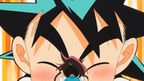 a close up of a cartoon character 's face with the mouth open