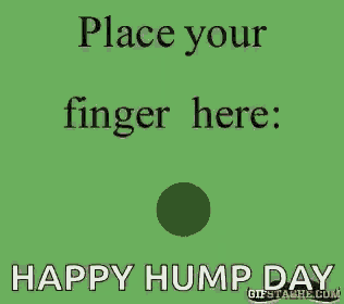 a man is holding a sword and shield in a field with the words happy hump day written below him .