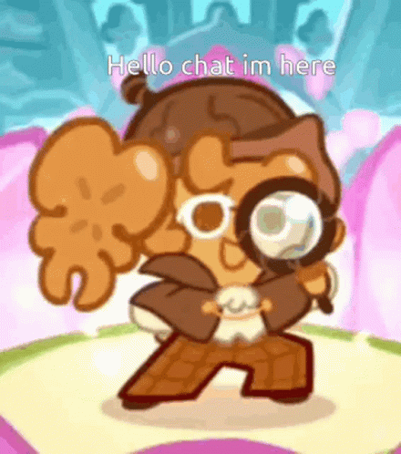 Hello Chat Im Here GIF - Hello Chat Im Here Cookie Run GIFs