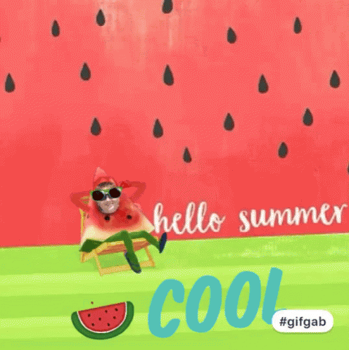 Summer Vacation GIF - Summer Vacation Watermelon GIFs
