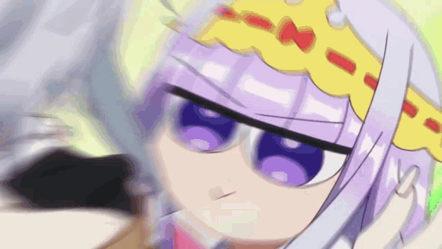 a close up of a cartoon character wearing a crown and sunglasses .