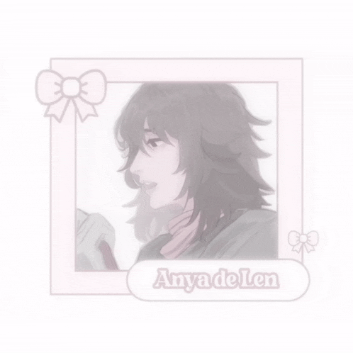 a drawing of a girl with the name anya do len on it