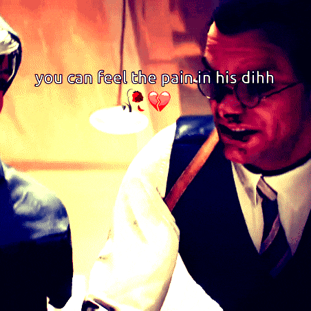 a man with glasses and a broken heart says you can feel the pain in his dihh