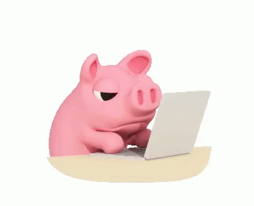 Pig Laptop GIF - Pig Laptop Work GIFs