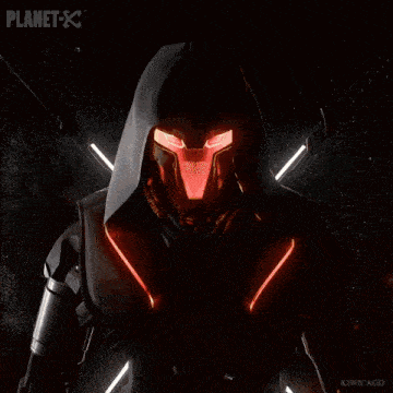 a puppy is sitting inside of a space suit with planet x written on the bottom