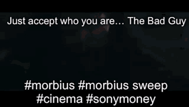 a man in a dark room with a caption that says " just accept who you are "