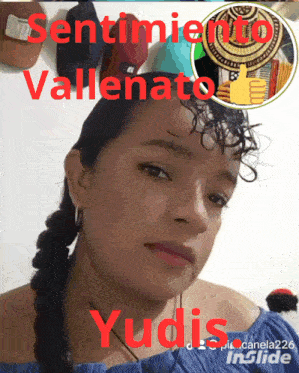 a picture of a woman with the name yudi on the bottom