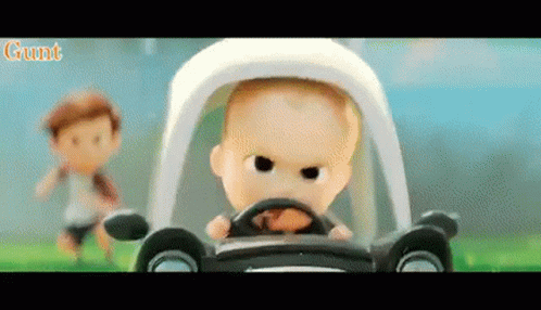 Baby Boss Car GIF - Baby Boss Car Chase GIFs
