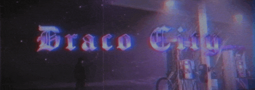 a person standing in front of a sign that says ' brazo city '