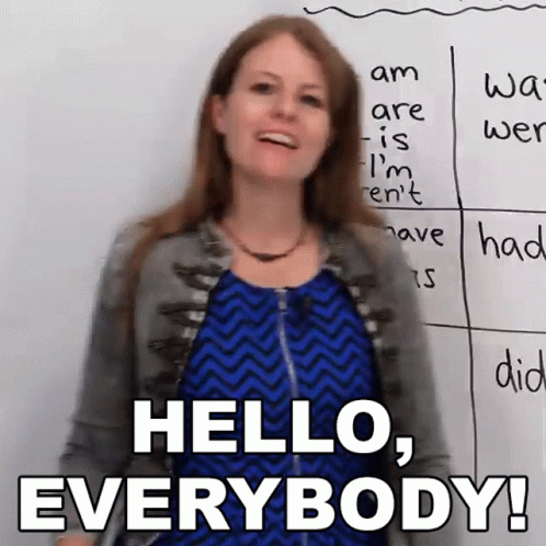 Hello Everybody Learning English With Emma GIF - Hello Everybody Learning English With Emma Hello GIFs