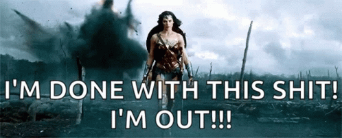 Wonder Woman Gal Gadot GIF - Wonder Woman Gal Gadot Im Out GIFs