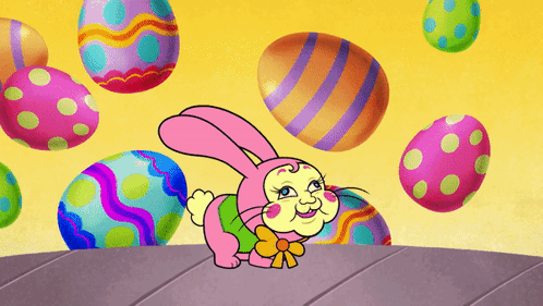 Teen Titans Go Easter Bunny GIF - Teen Titans Go Easter Bunny Laying Eggs GIFs