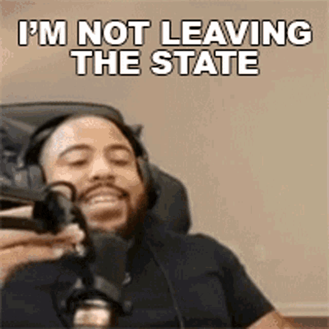 Im Not Leaving The State The Black Hokage GIF - Im Not Leaving The State The Black Hokage Im Not Gonna Leave GIFs