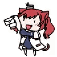 a cartoon of a girl holding an envelope .