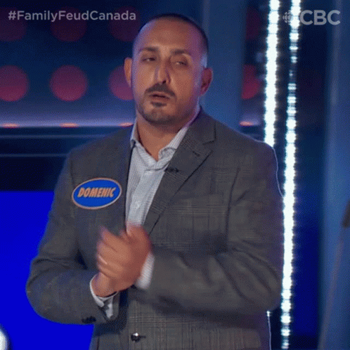 Clapping Domenic GIF - Clapping Domenic Family Feud Canada GIFs