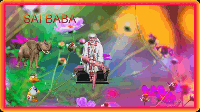 Sai Baba Colors GIF - Sai Baba Colors Old Man GIFs