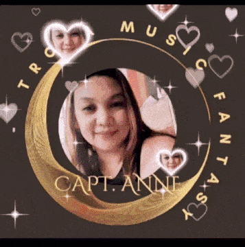 a picture of a woman with the name captain anne on the bottom