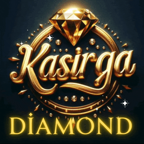 a logo for kasirga diamond with a diamond in the middle