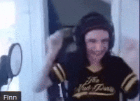 a person wearing headphones and a new york yankees jersey
