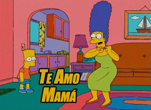 Te Amo Mamá GIF - Los Simpsons Te Amo Mama Feliz Dia De La Madre GIFs