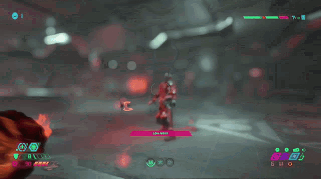 a video game is being played with the number 7 on the bottom right