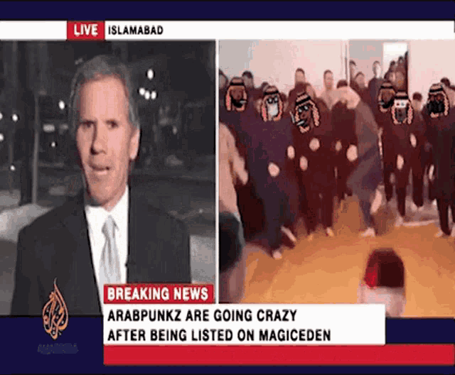 arabpunkz are going crazy after being listed on magiceden
