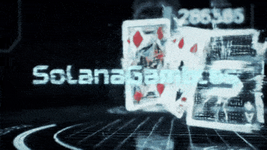 the word solana is displayed on a screen