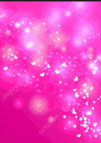 a pink background with white hearts and stars