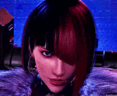 a close up of a woman 's face with the words solidsmax visible in the corner