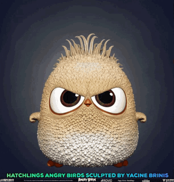 a poster for hatchlings angry birds shows a cartoon bird