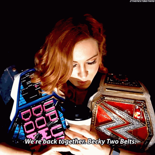 Becky Lynch Up Up Down Down GIF - Becky Lynch Up Up Down Down Were Back Together GIFs