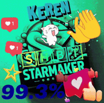 a poster with a cat and the words keren starmaker on it