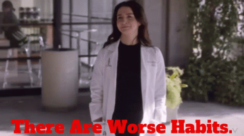 Greys Anatomy Amelia Shepherd GIF - Greys Anatomy Amelia Shepherd There Are Worse Habits GIFs