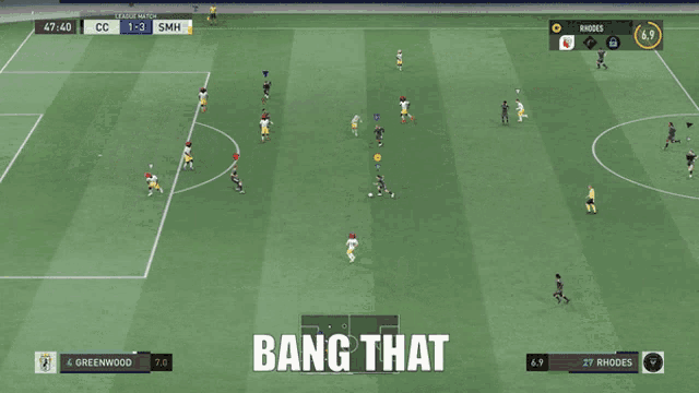 a screen shot of a soccer game with the words gol gol gol gol gol gol gol gol gol gol