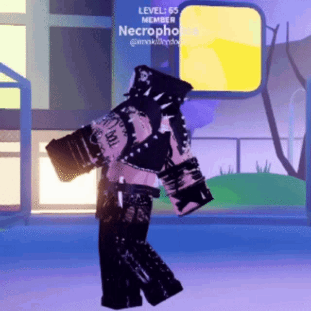 a person in a video game with the name necrophobia on their profile