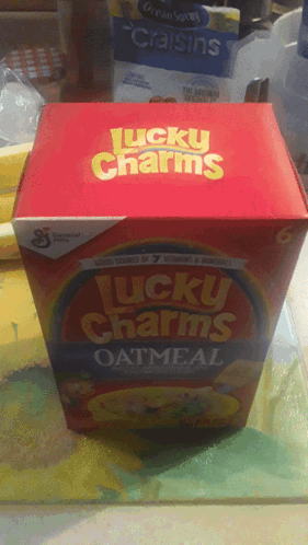 Lucky Charms Oatmeal Breakfast GIF