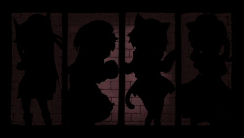 a cartoon drawing of a girl with a cat ear