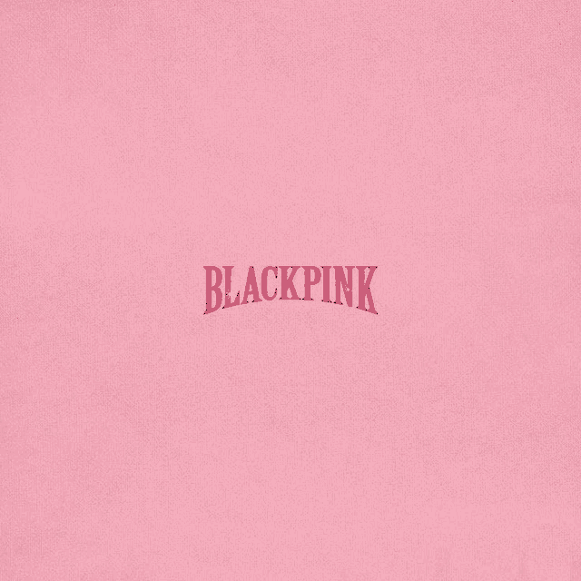 a pink background with the words blackpink written in red